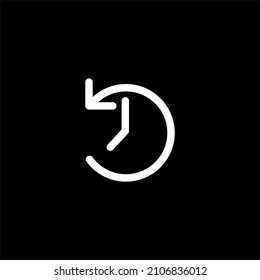 Sign icon simple vector illustration isolated on black background.