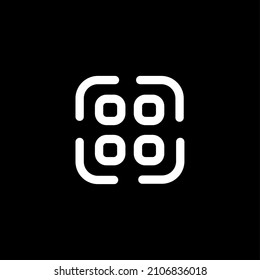 Sign icon simple vector illustration isolated on black background.