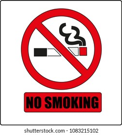 No Smoking Sign Forbidden Sign Icon Stock Vector (Royalty Free) 795469489