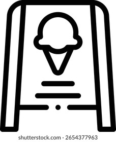 Symbol für das Zeichen. Design mit dünnen linearen Stilen einzeln auf weißem Hintergrund