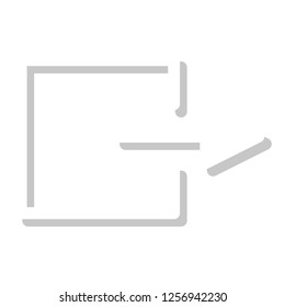 sign in icon vector