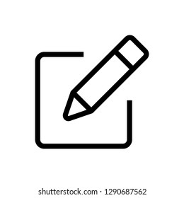 Sign Up Icon Vector. Edit Icon Vector. Pencil Icon.