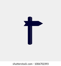 sign icon, Vector illustration