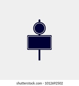 sign icon, vector illustration. traffic sogn, road sign