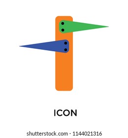 Sign icon vector isolated on white background for your web and mobile app design, Sign logo concept