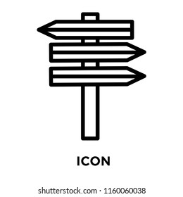 Sign icon vector isolated on white background, Sign transparent sign , line and outline elements in linear style