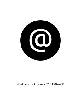 en el vector de icono de signo. diseño plano de símbolo de correo