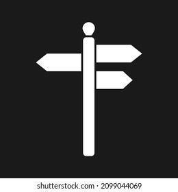 Сrossroads sign icon. Vector stock illustration. EPS 10