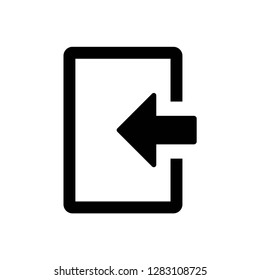 sign up icon vector symbol, entry symbol