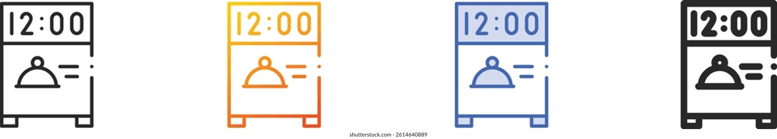 sign icon.Thin Linear, Gradient, Blue Stroke and bold Style Design Isolated On White Background