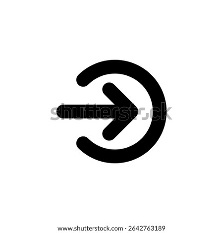sign in, log in icon