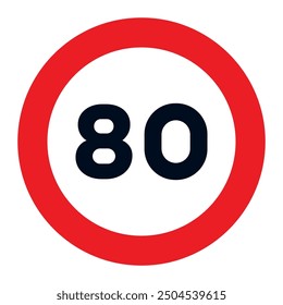 The sign indicates that it is prohibited to drive a vehicle faster than the speed indicated on the sign
