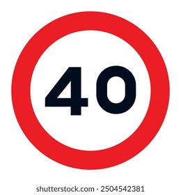 The sign indicates that it is prohibited to drive a vehicle faster than the speed indicated on the sign