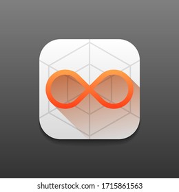 Símbolo del vector de logotipo infinito SIgn
