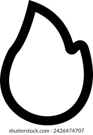 sign isolated on white background fire icon