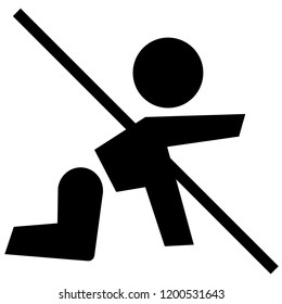 The sign keep away from children or store in a place inaccessible to children. Vector illustration