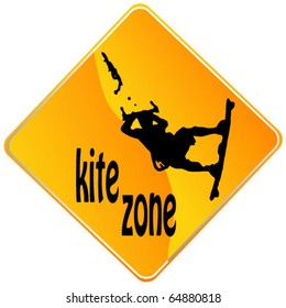 Sign kite zone