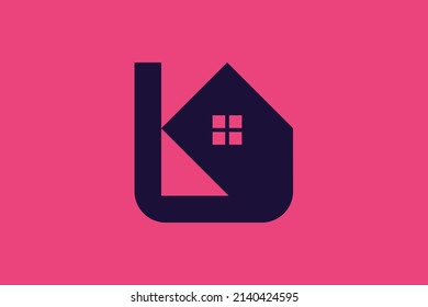 Sign L house logo Design. Letter L home logo design vector. Abstract logo design for real estate company business.