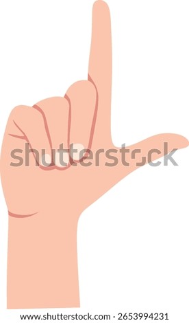 Sign Language Alphabet Hand Gesture L