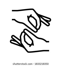 sign language color icon vector. sign language sign. isolated symbol illustration