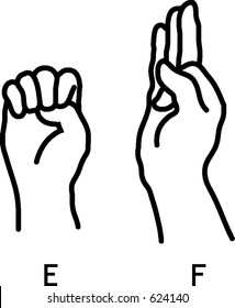 B C Sign Language Stock Vector (Royalty Free) 104949872 | Shutterstock