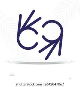 Sign language icon shows communication through gestures