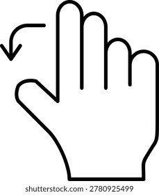 Sign Language Icon Vector Element line icon design vector icons