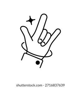 Sign Language Icon vector stock illustration