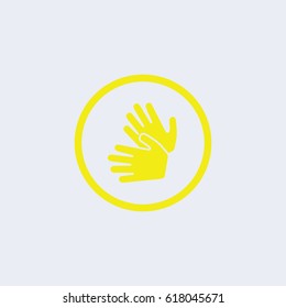 Sign language icon,blind icon.deaf icon.disabled icon, Web Application Icons, Accessibility Icons,signing icon,vector