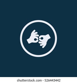 Sign language icon,.disabled icon, Web Application Icons, Accessibility Icons,signing icon,vector