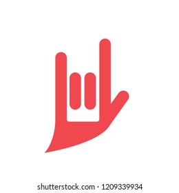 Sign Language Interpreter Logo. Vector Illustration