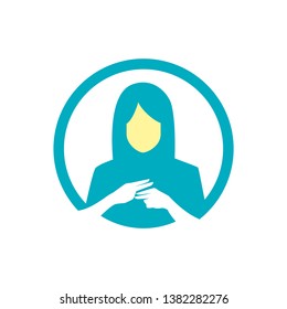 Sign Language Interpreter Logo. Vector Illustration