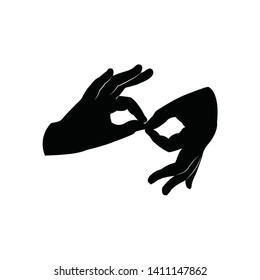 Sign Language Interpreting hand sign