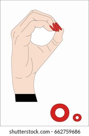 Sign Language, the Letter O