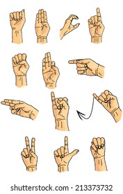 Sign language from a to m