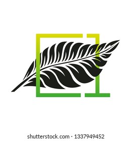 sign for the leaf passing through the frame