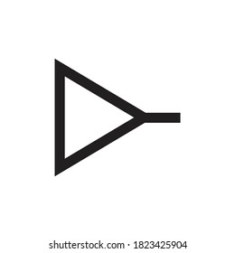 Sign Left Icon Design Vector