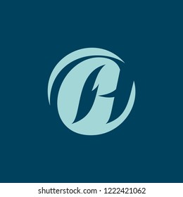 Sign of the letter A. Vector Illustration.