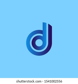 Sign the letter D Branding Identity Corporate vector logo design template.