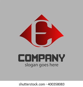 Sign the letter E Branding Identity Corporate vector logo design template
