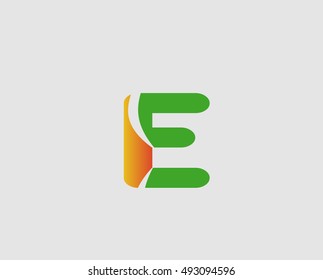 Sign of the letter E Branding Identity Corporate logo design template