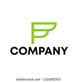 Sign the letter F Branding Identity Corporate vector logo template on a white background