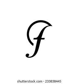 Sign The Letter F Branding Identity Corporate Vector Logo Design Template Isolated On A White Background