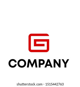 Sign the letter G Branding Identity Corporate vector logo on a white background