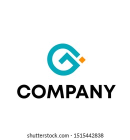 Sign the letter G Branding Identity Corporate vector logo on a white background
