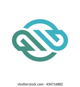 Sign the letter G and Infinity G. Identity Corporate vector logo design template stock graphic