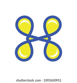 Sign of the letter H