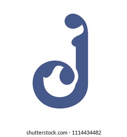 Sign of the letter J