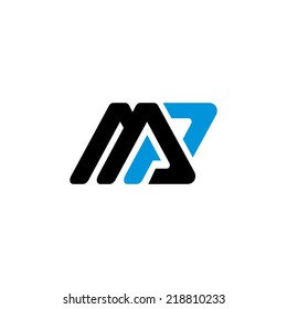 Sign the letter M and P Branding Identity Corporate vector logo design template Isolated on a white background