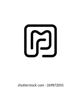 Sign of the letter M and P. Vector Illustration.
Branding Identity Corporate vector logo design template Isolated on a white background